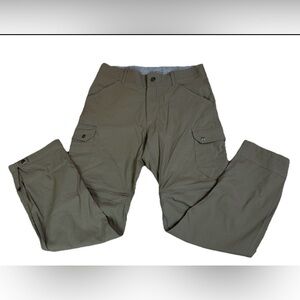 Kuhl Pants Mens 32x32 Tan Renegade Cargo Stealth Convertible Zip-Off Leg Hiking